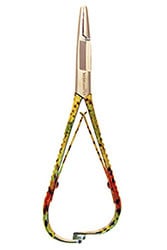 MFC Mitten Scissor Clamp - River Camo - 5" - Rainbow Trout