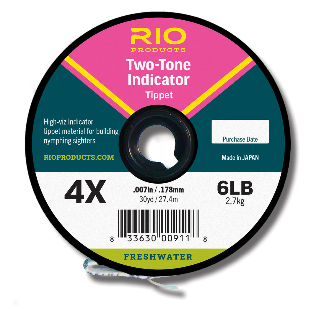 RIO 2-TONE INDICATOR TIPPET 3X Pink/yellow