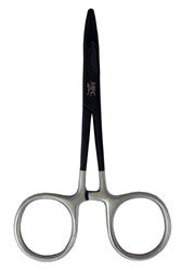 MFC Scissor Forceps - River Steel - 5" - Black/Silver
