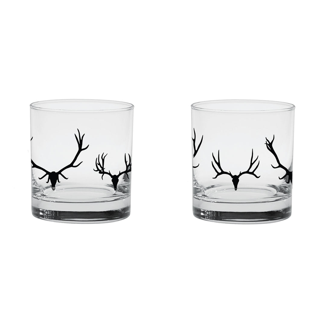 RYW BUCKS AND BULLS LOWBALL GLASS