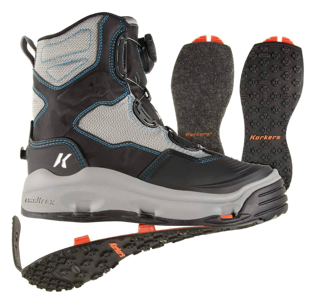 Korkers Women's Darkhorse Fishing Boot w/ Felt & Kling-On Soles