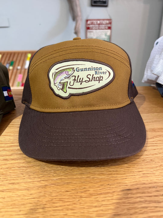 GRFS Logo hats - Cigar/Brown 5 panel