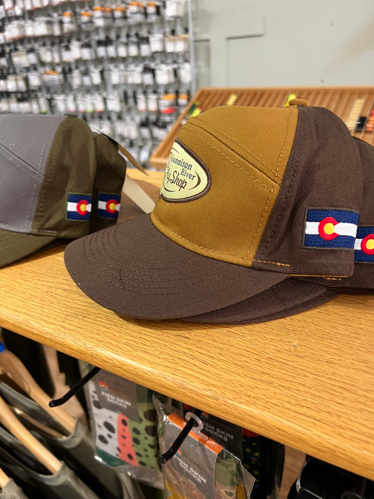 GRFS Logo hats - Cigar/Brown 5 panel