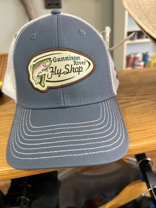 GRFS Logo hats - LIGHT BLUE/WHITE MESH