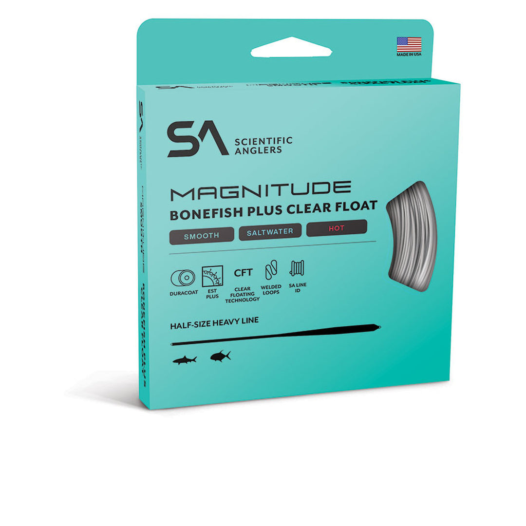 SA MAGNITUDE SMOOTH BONEFISH PLUS FULL CLEAR FLOAT AND 10' CLEAR TIP