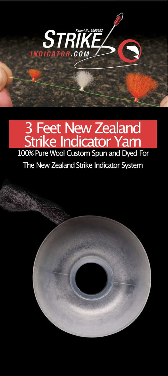 New Zealand Strike Indicator wool yarn 3' spools