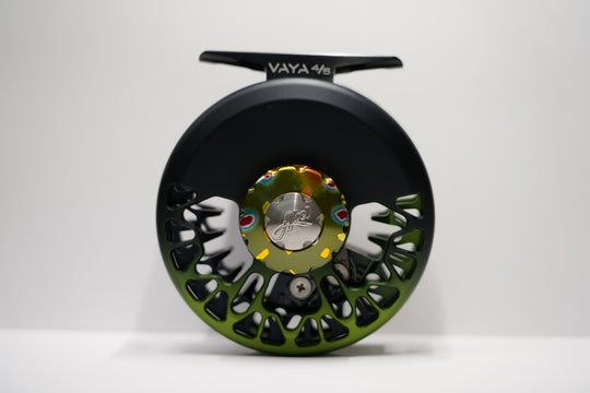 Abel Vaya 4/5 Satin Black Green Fade Fly Reel
