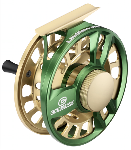 Cheeky Limitless 375 Fly Reel - 5-7wt - High Line Capacity - Gasket Drag System - Torque-dispersing Reel Foot