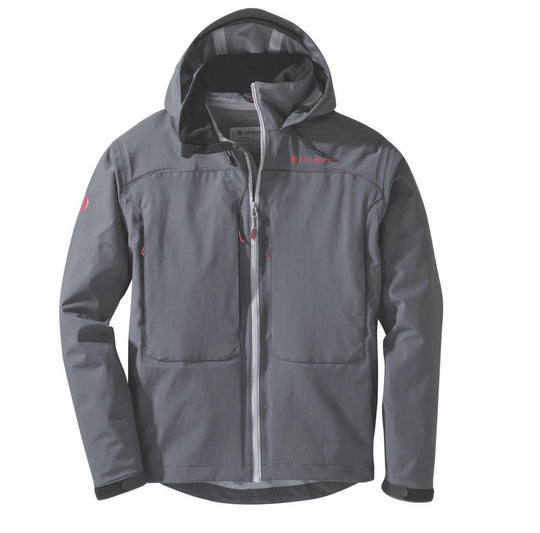 Redington Wayward Guide Jacket - Gunpowder: Durable 3-Layer Waterproof/Breathable Jacket with Zippered Chest Pockets and Fleece-Lined Hand Warmer Pockets