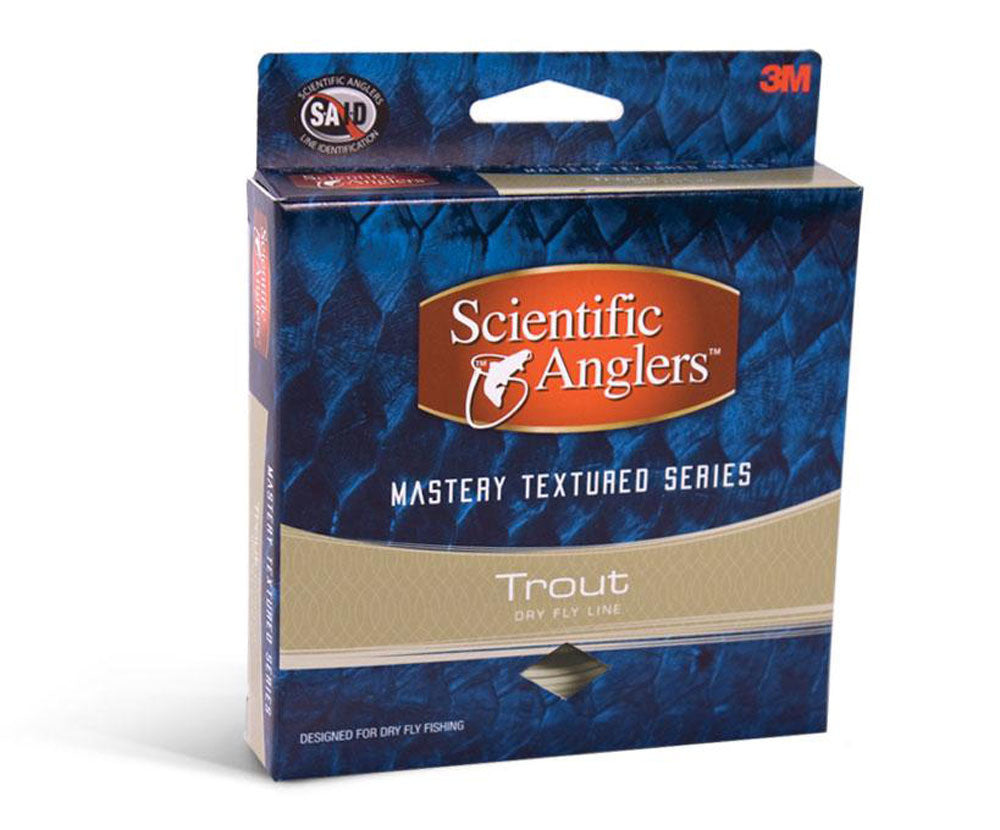Scientific Anglers Mastery Textured Series-Trout WF 4 F -Willow/DK Willow - All around trout fly line with reduced memory and increased durability