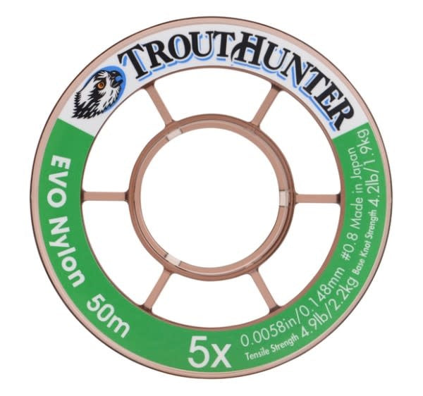 Trout Hunter EVO Nylon (3x-6x) - Improved Knot Strength, Abrasion Resistance, Flotation, and Durability