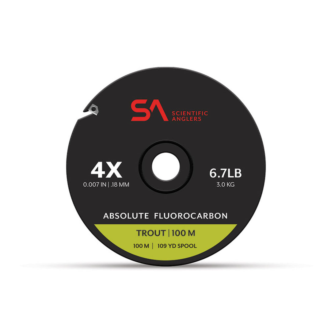 SA Absolute Fluorocarbon tippet 100M guide spools