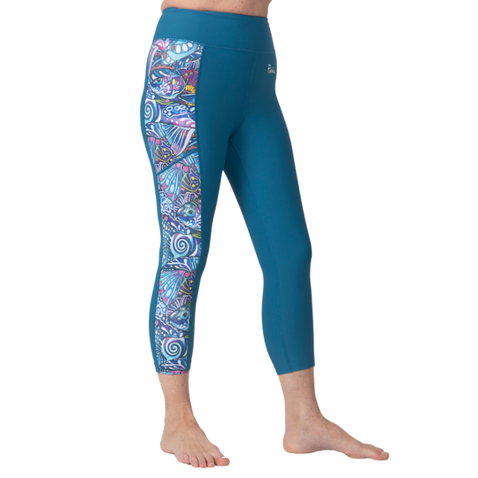 FISHE LEGGINGS - ENCHANTED GRAYLING CAPRI