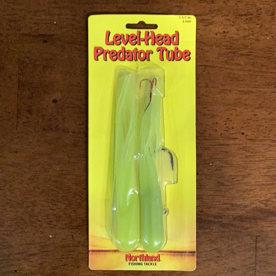 6 1 2 foot long mailing tube for fishing poles Northland Level-Head Predator Tube-Super Glow Chartreuse