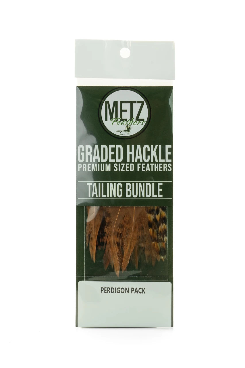 Metz Hackle Tailing Bundle 3 pack - Perdigon