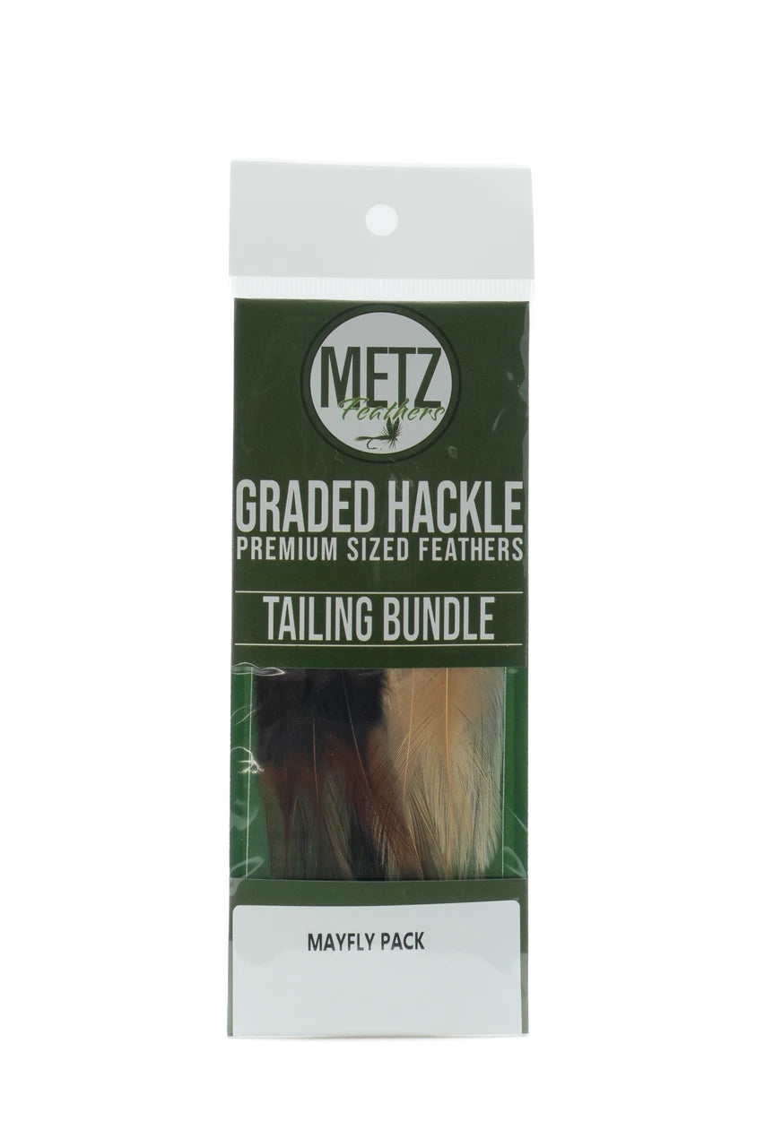 Metz Hackle Tailing Bundle 3 Pack - Mayfly