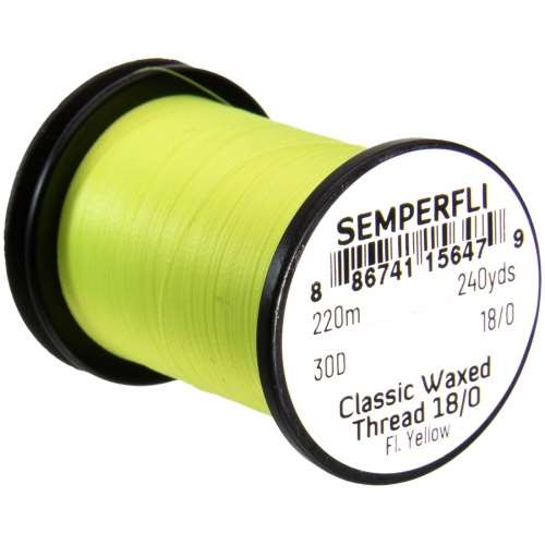 Classic Waxed Thread 18/0 240 Yards Fluoro Yellow