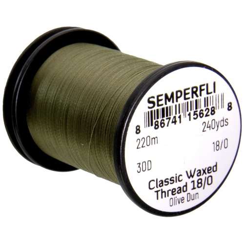 Classic Waxed Thread 18/0 240 Yards Olive Dun