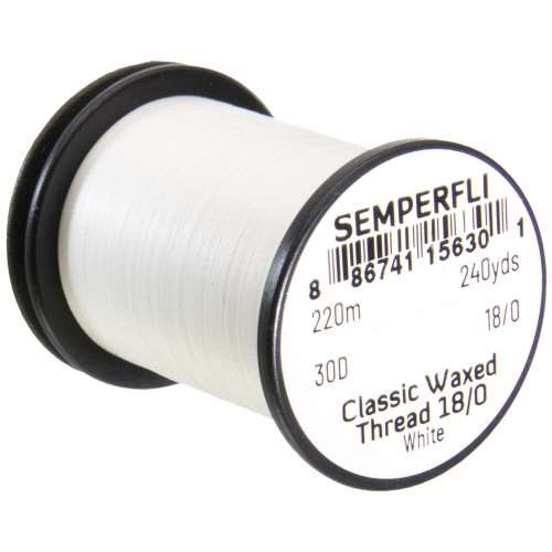 Classic Waxed Thread 18/0 240 Yards White