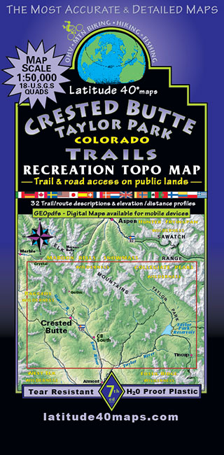 Crested Butte Taylor Park Topo Map