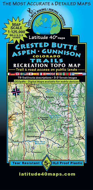 Crested Butte Aspen Gunnison Topo Map