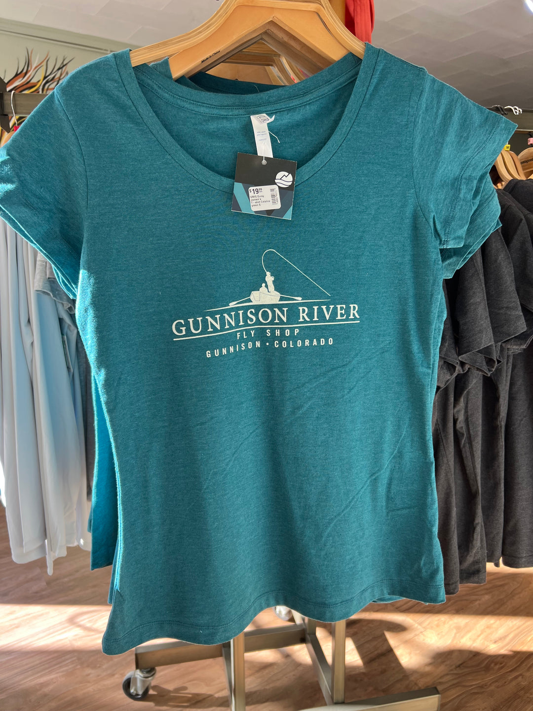 GRFS Ouray women's T-shirt Catalina green and Charcoal