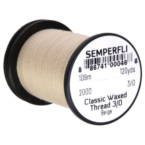 Classic Waxed Thread 3/0 120 Yards Beige