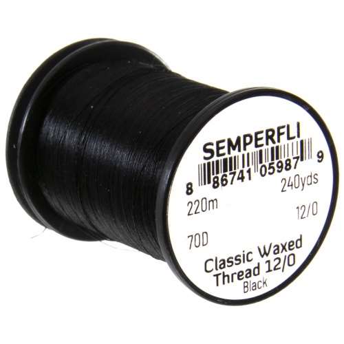 Classic Waxed Thread 12/0 240 Yards Black