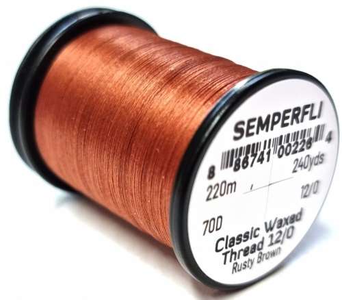 Classic Waxed Thread 12/0 240 Yards Rusty Brown