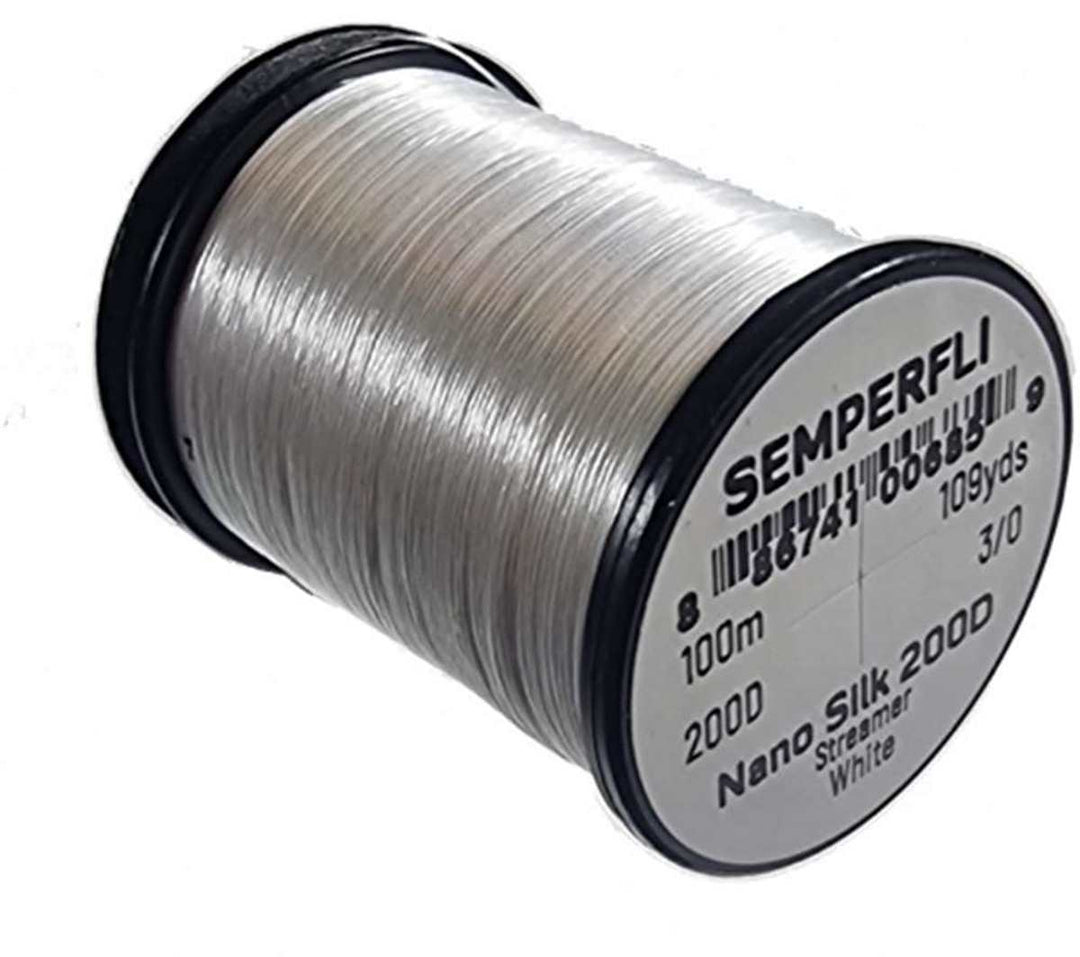 Semperfli Nano Silk Streamer 200D - White