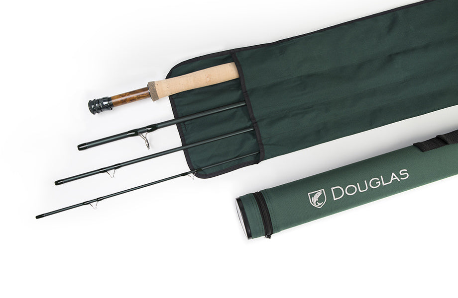 Douglas DXF Series Fly Rod - High-Quality Components, Lightweight and Sensitive XMatrix Carbon Technology, Versatile for Freshwater and Saltwater Fly Fishing