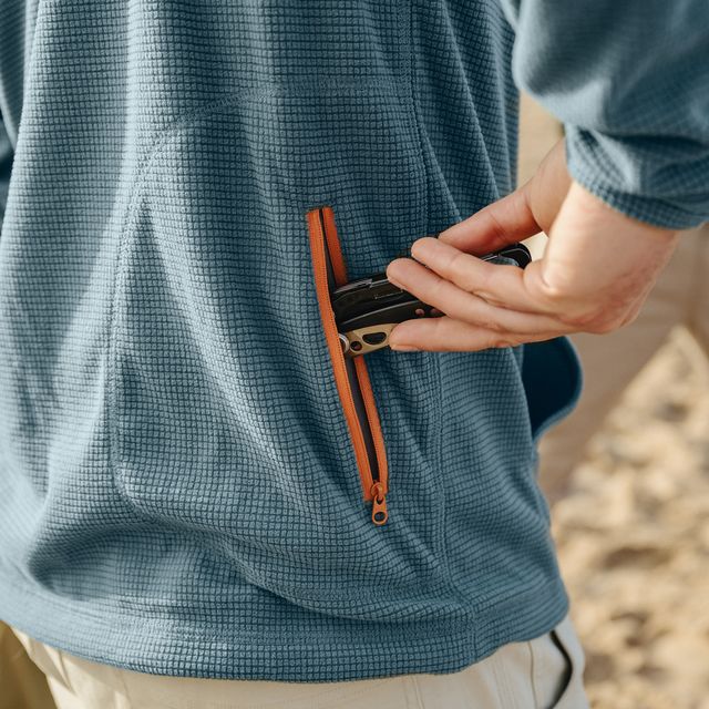 HB Palo Duro Fleece Hoodie - Stormy Sea