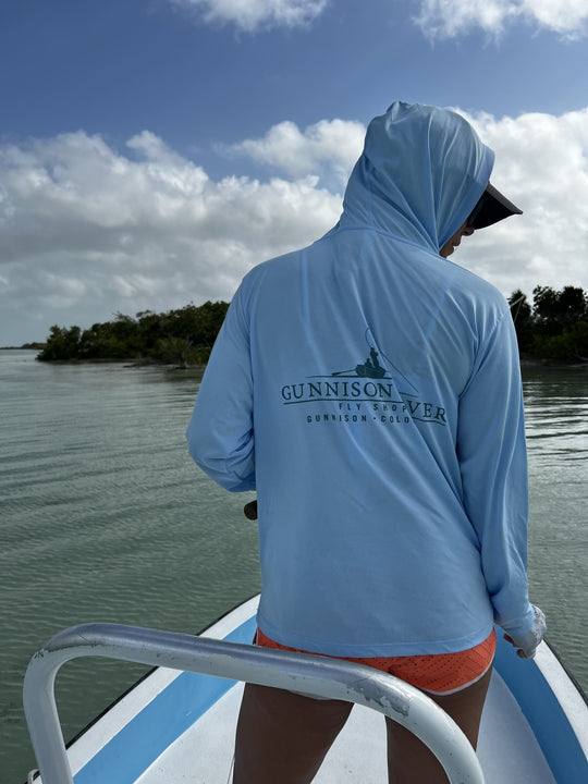 GRFS Confluence Hood Shirt - UPF 30 - Blue or Sand Dune