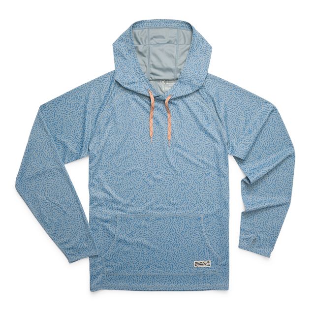 HB Loggerhead Hoodie Pond Patterns - Iron Blue