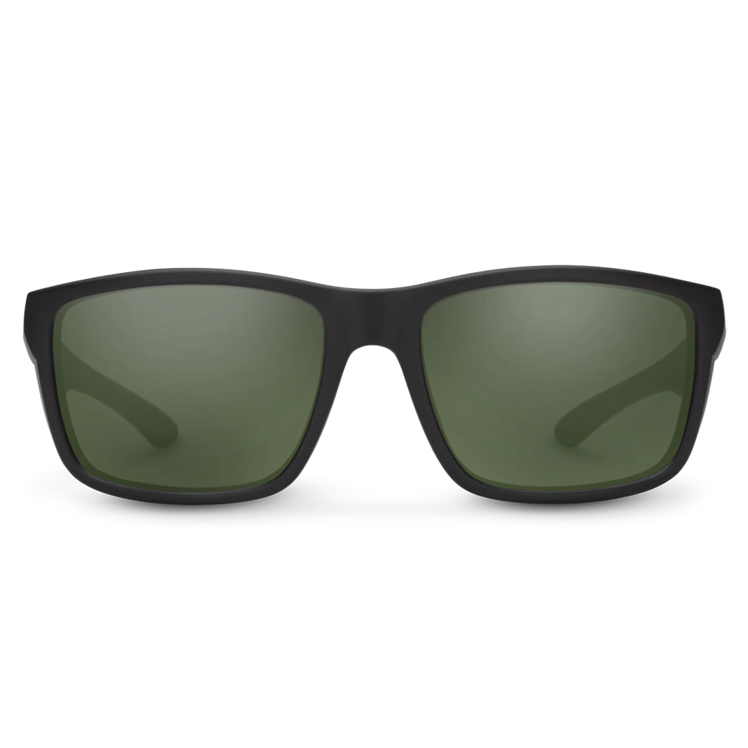 Suncloud - Mayor Matte Black Gray Green Lens
