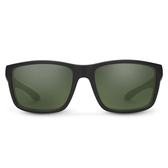 Suncloud - Mayor Matte Black Gray Green Lens