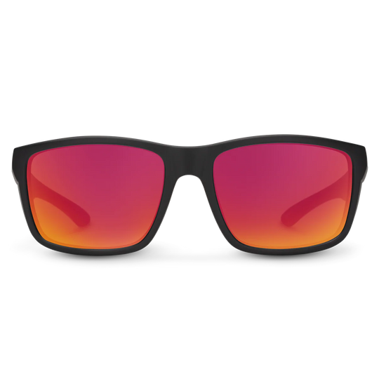 Suncloud - Mayor Matte Black Red Mirror Lens