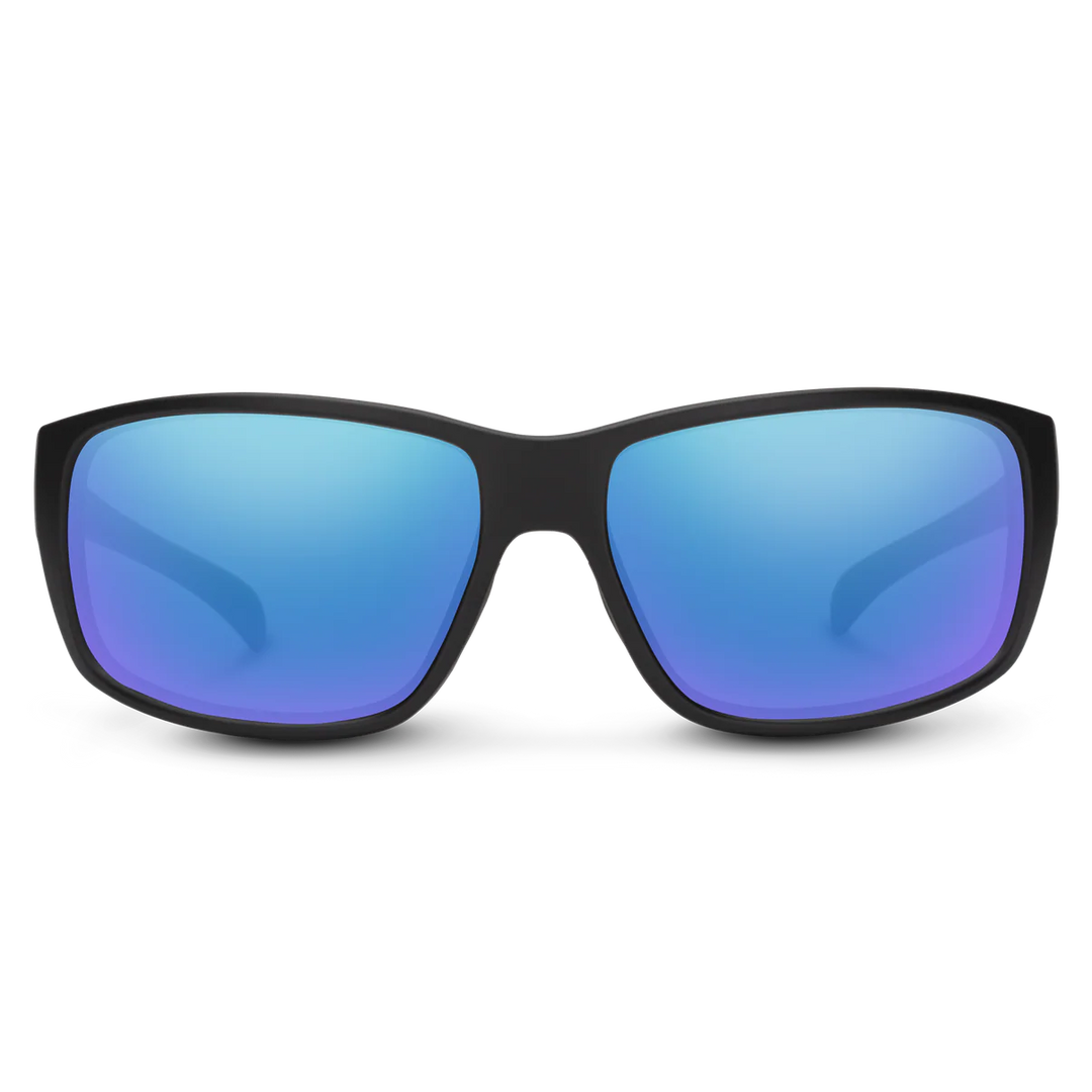 Suncloud - Milestone Matte Black Blue Mirror Lens