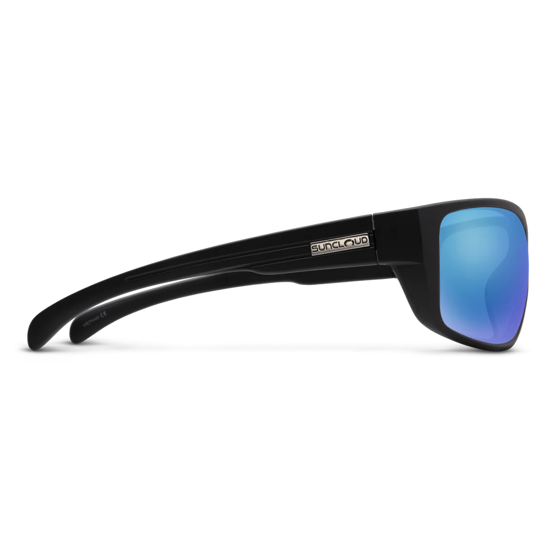 Suncloud - Milestone Matte Black Blue Mirror Lens
