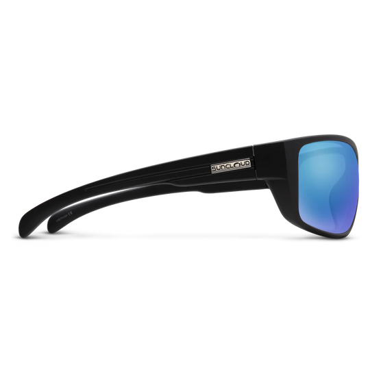 Suncloud - Milestone Matte Black Blue Mirror Lens