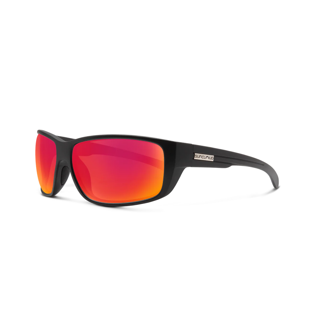 Suncloud - Milestone Matte Black Red Mirror Lens