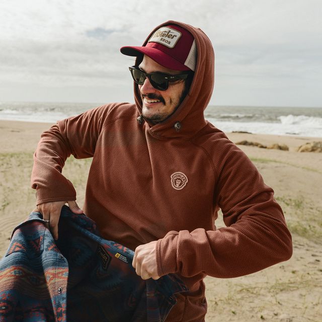 HB Palo Duro Fleece Hoodie - Mink Brown