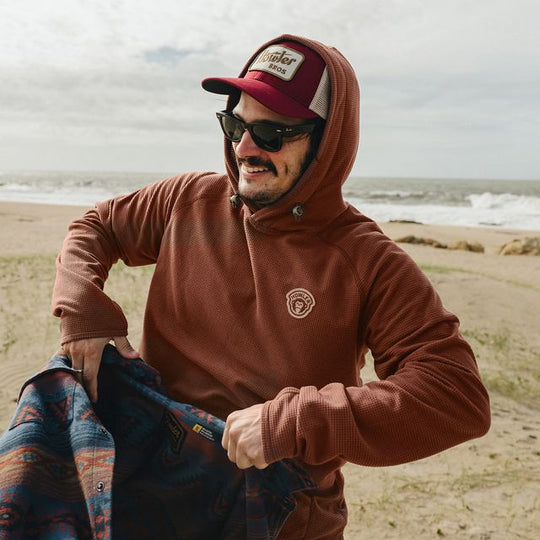 HB Palo Duro Fleece Hoodie - Mink Brown