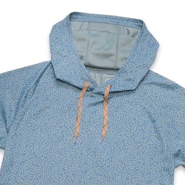 HB Loggerhead Hoodie Pond Patterns - Iron Blue