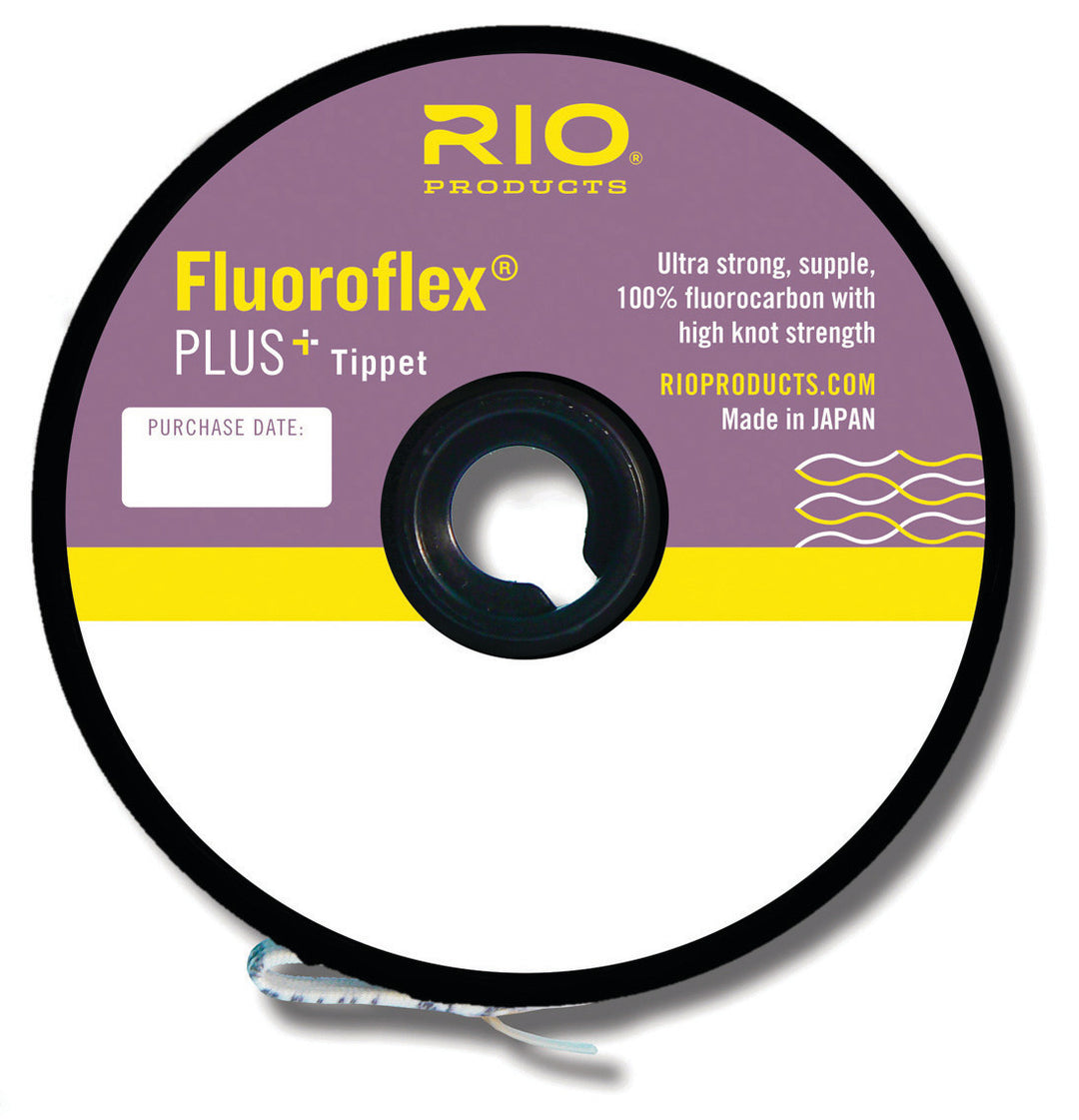 Rio Fluoroflex PLUS (2x-6x) - Strongest and Thinnest Fluorocarbon with Incredible Strength - Nearly Invisible to Fish - Supple and Knot-Friendly - High Knot Strength - 100% Fluorocarbon