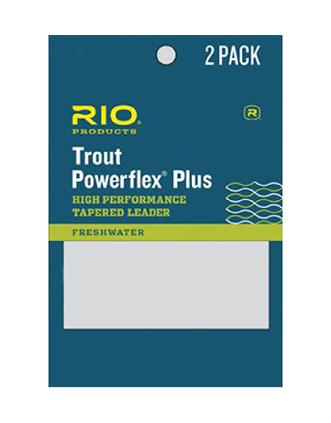 RIO Trout Powerflex PLUS 7.5 6x (2 Pack) - Strongest and Most Reliable Trout Leaders for Dry Flies, Soft Hackles, Nymph Rigs, and Streamers