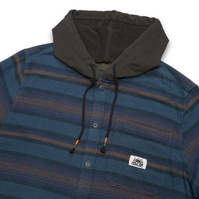 HB Salvo Hooded Blanket Flannel - Dusk