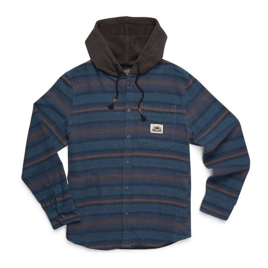 HB Salvo Hooded Blanket Flannel - Dusk