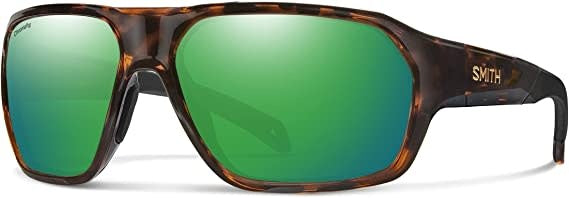 Smith Deckboss Tortoise ChromaPop Glass Polarized Green Mirror Fishing Sunglasses