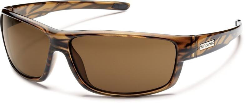 Brown Stripe Polarized Brown Voucher - Lightweight and Impact Resistant Sunglasses